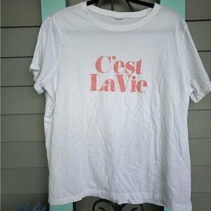 C’est La Vie this is life french shirt crushed velvet print